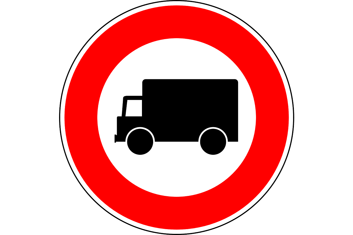 Zakazy dla ciężarówek Zakazy dla ciężarówek