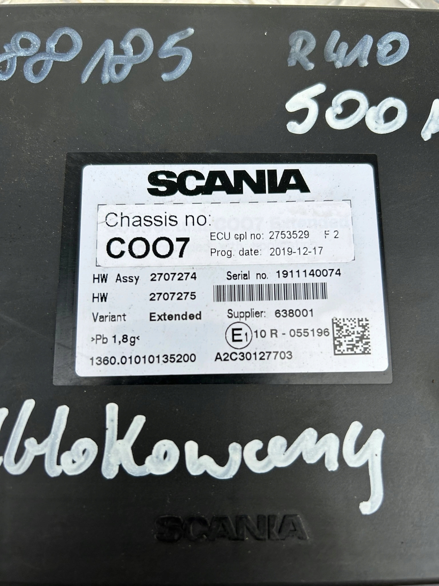KOORDYNATOR ECU COO7 SCANIA R EURO 6 - obrazek 7