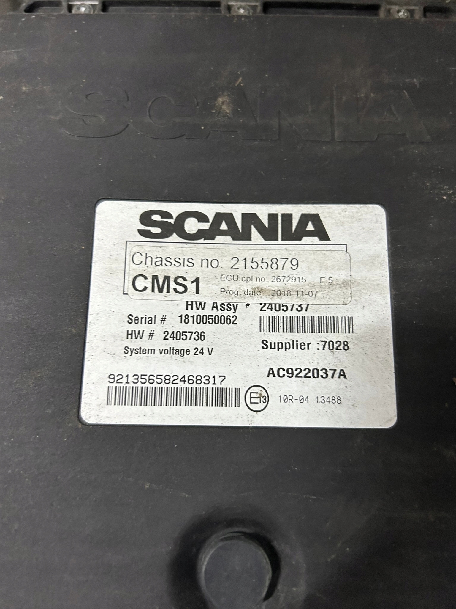 KOMPUTER STEROWNIK ZAWIESZENIA PODWOZIA ECU CMS1 SCANIA NTG - obrazek 2