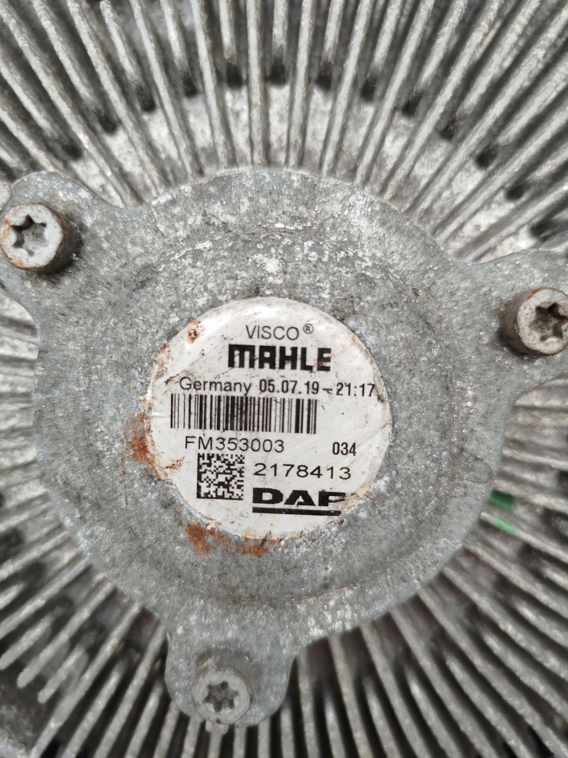 VISKO WISKO WISKOZA WENTYLATOR DAF XF 106 LIFT - obrazek 3