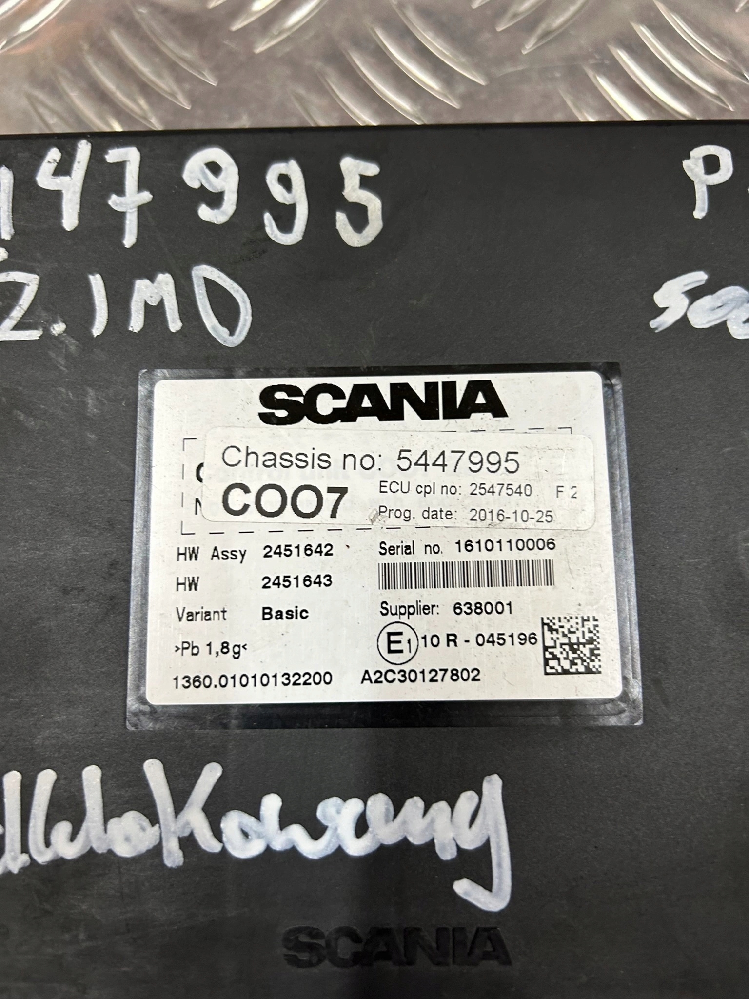 STEROWNIK KOMPUTER ECU COO7 SCANIA - obrazek 8
