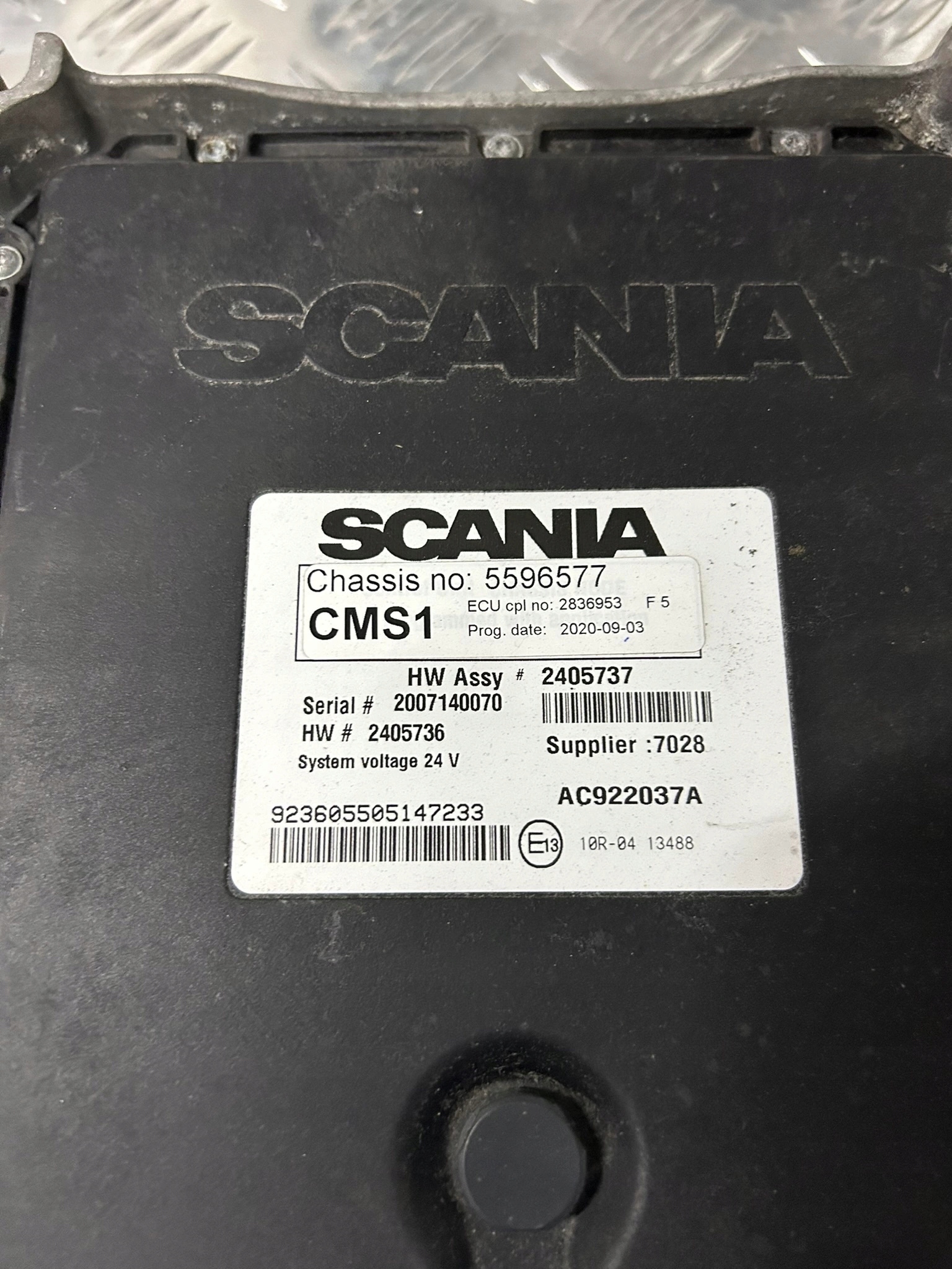 KOMPUTER STEROWNIK ZAWIESZENIA PODWOZIA ECU CMS1 SCANIA NTG - obrazek 2