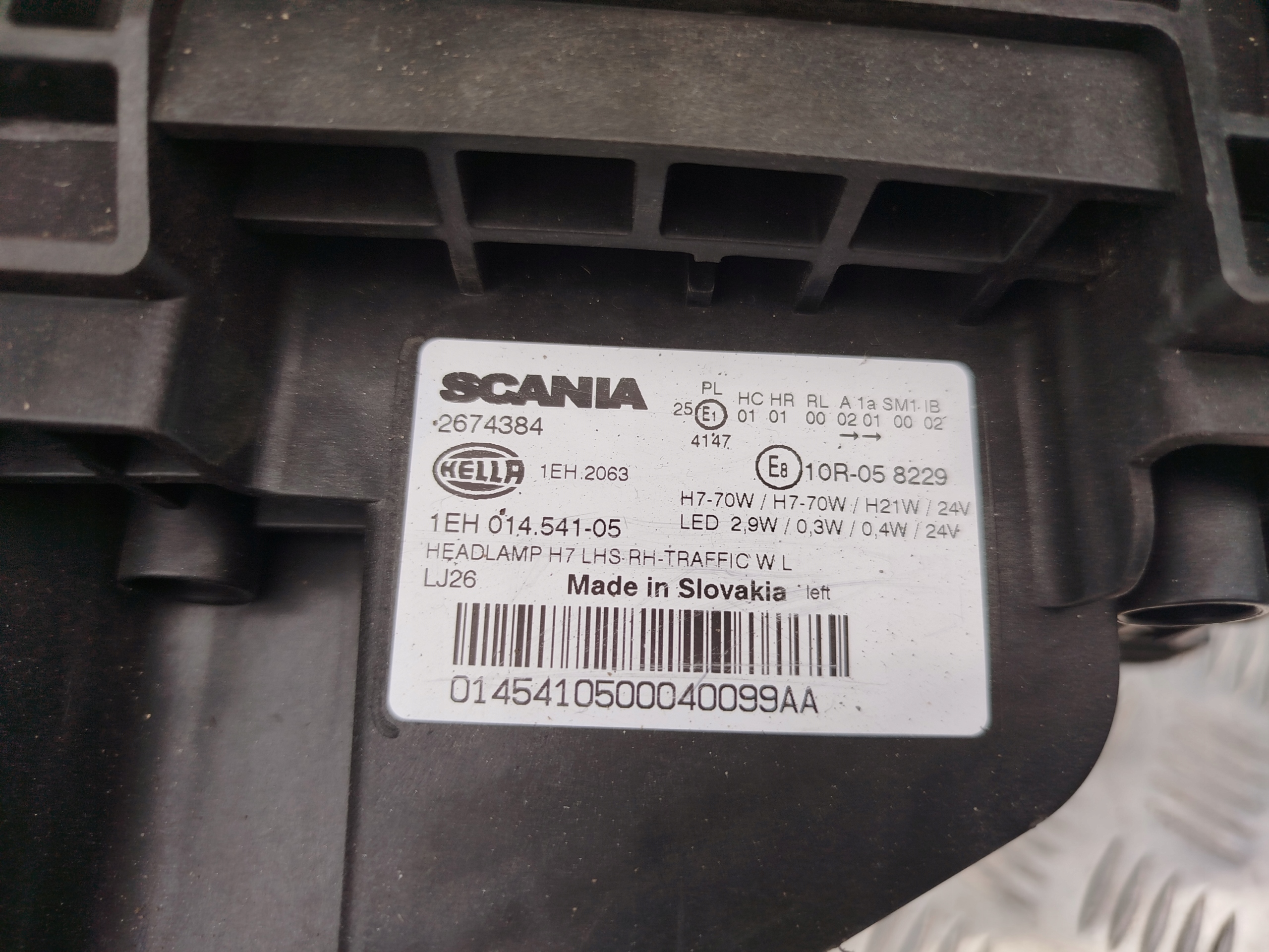 LAMPA REFLEKTOR LEWY H7 SCANIA NTG - obrazek 4