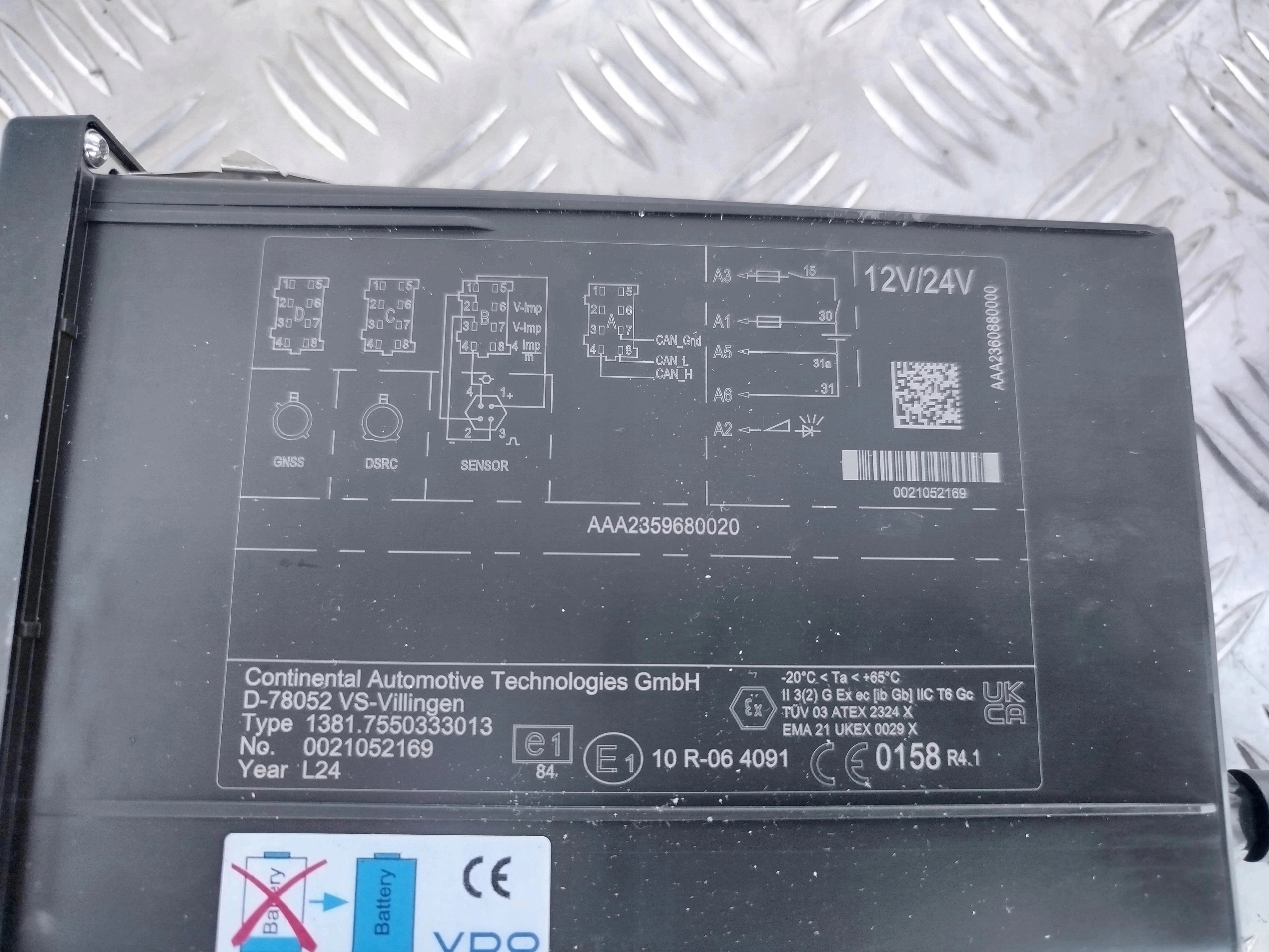 TACHOGRAF VDO DAF KOMPLETNY NOWY TYP AAA235990020 - obrazek 6