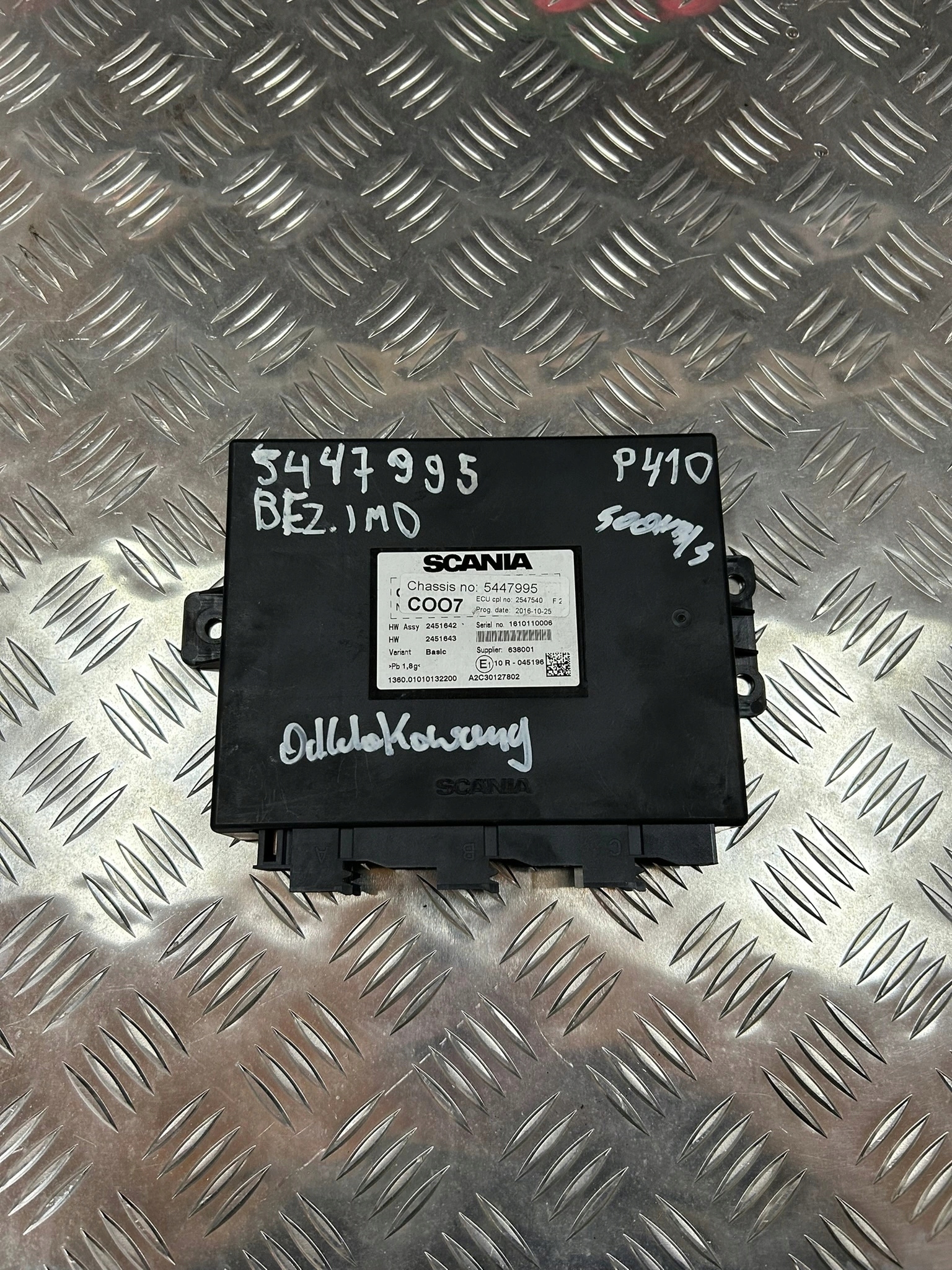 STEROWNIK KOMPUTER ECU COO7 SCANIA - obrazek 7