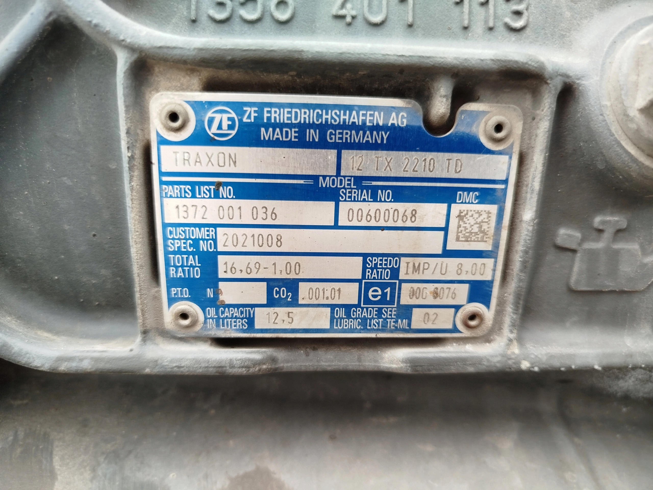 SKRZYNIA BIEGÓW TRAXON 12 TX 2210TD DAF XF 106 480 LIFT - obrazek 6