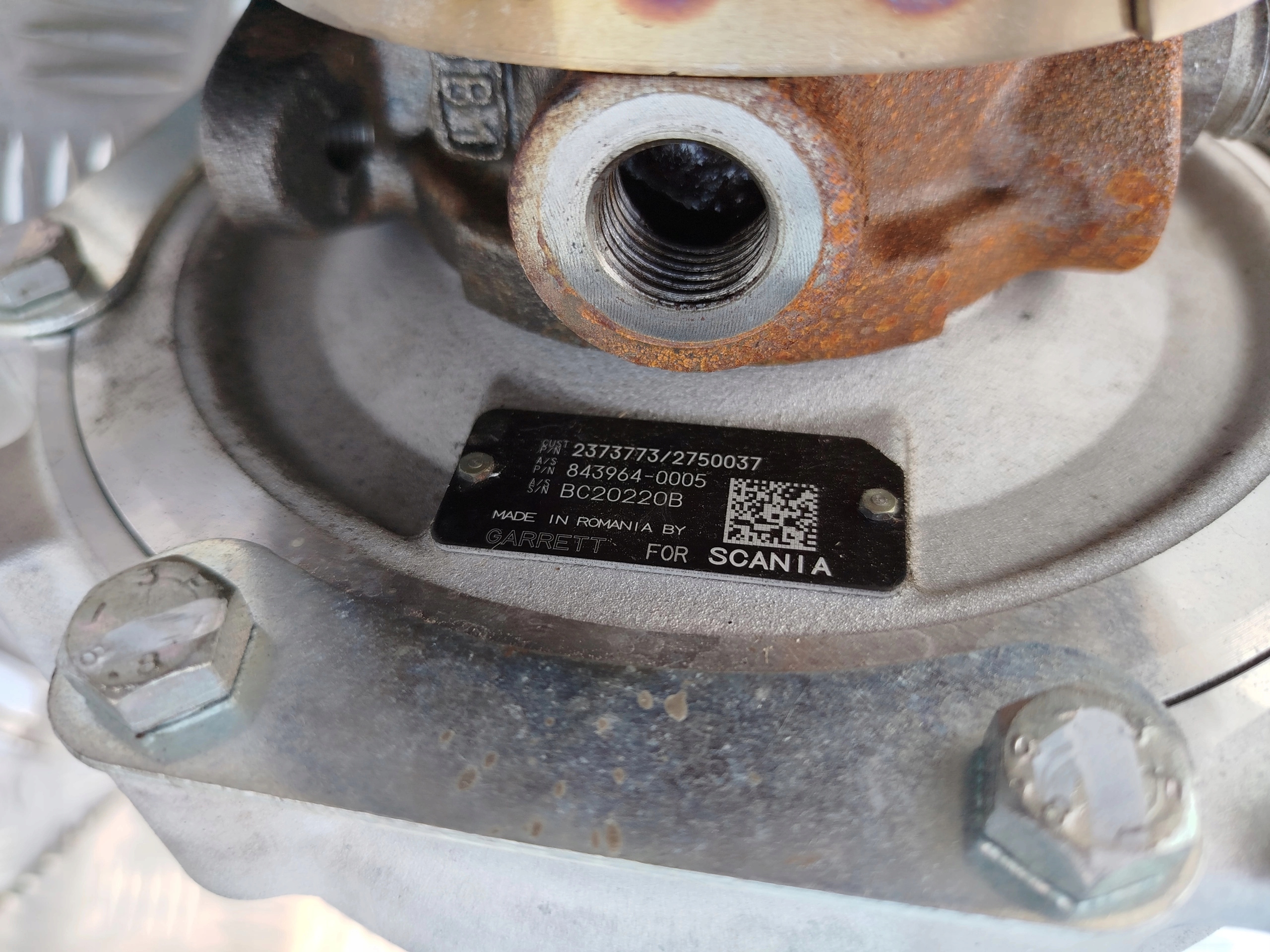 TURBINA TURBOSPRĘŻARKA SCANIA NTG GAZ LNG - obrazek 5