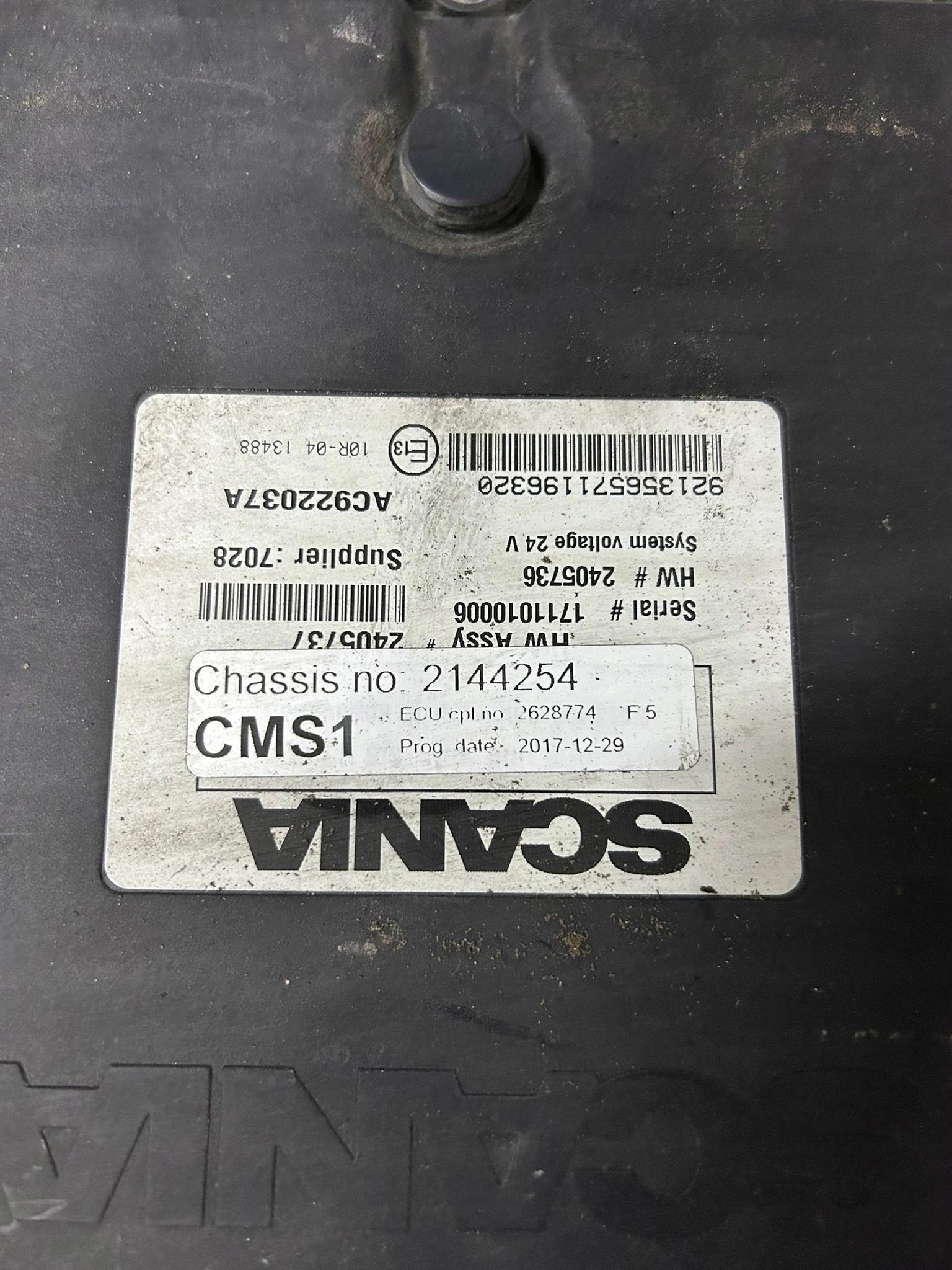 KOMPUTER STEROWNIK ZAWIESZENIA PODWOZIA ECU CMS1 SCANIA NTG - obrazek 2