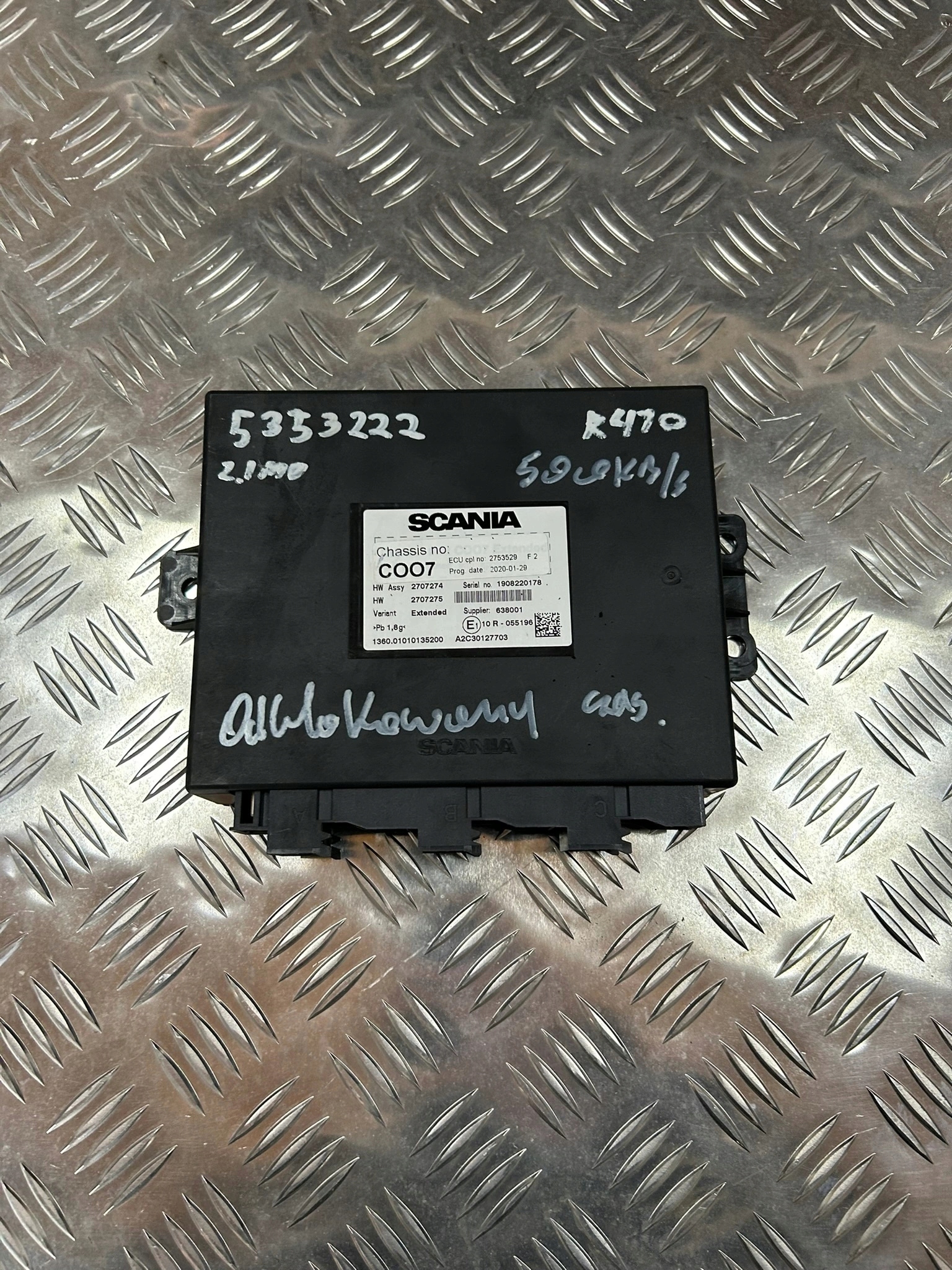 STEROWNIK KOMPUTER ECU COO7 SCANIA - obrazek 5