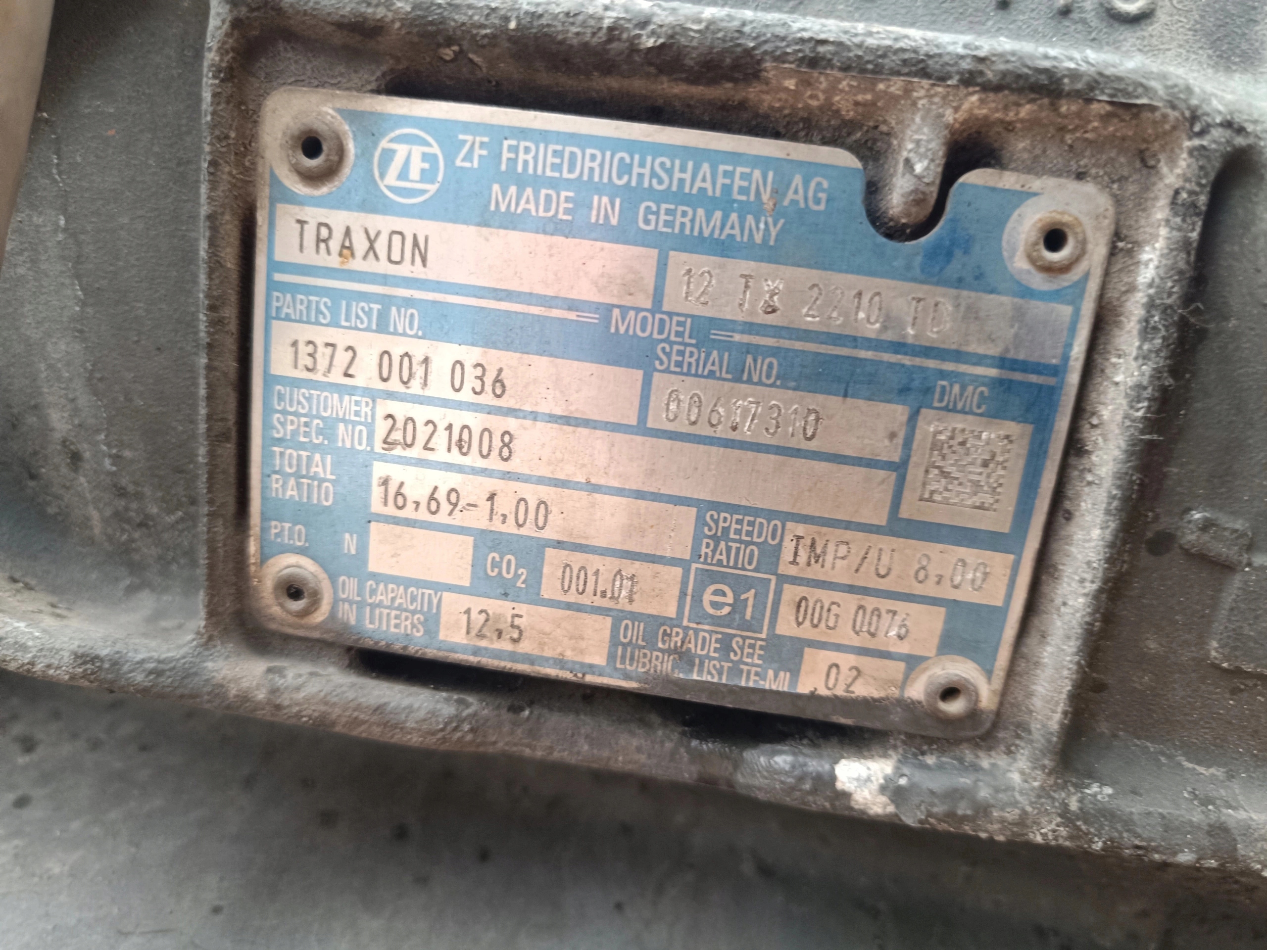 SKRZYNIA BIEGÓW TRAXON 12 TX 2210TD DAF XF 106 480 LIFT - obrazek 5