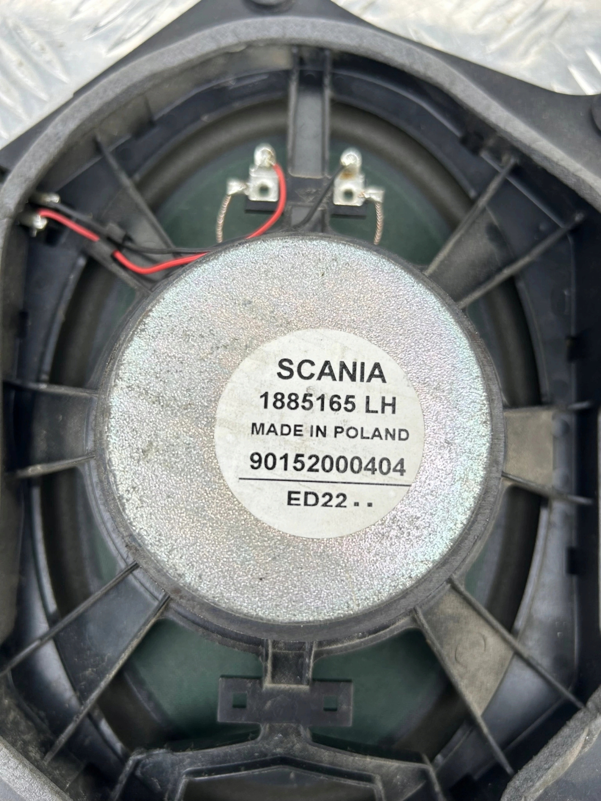 GŁOŚNIK DRZWI 2-PIN SCANIA R LEWA STRONA 1885165 - obrazek 3