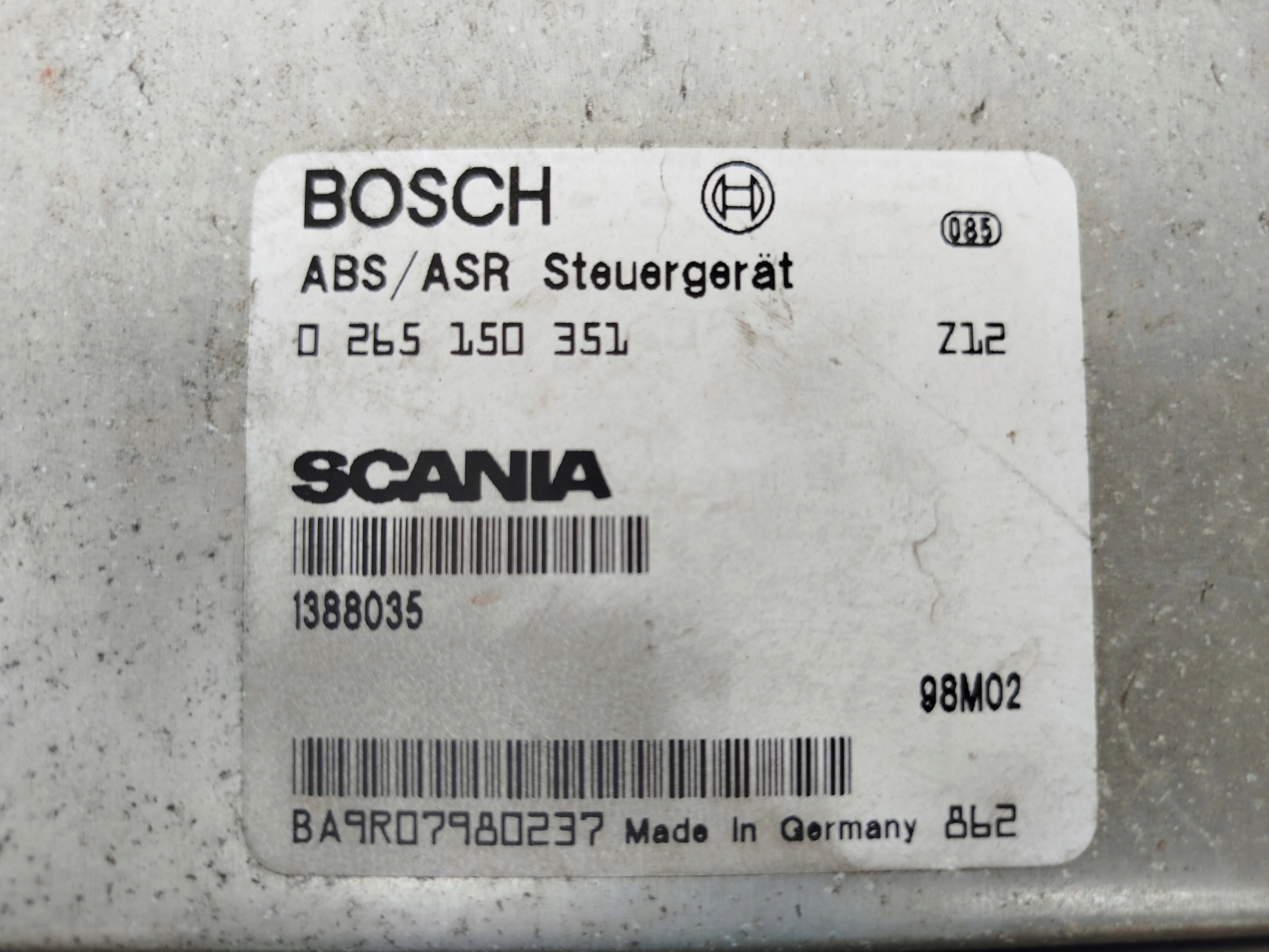 STEROWNIK ABS/ASR SCANIA 4 1388035 - obrazek 3