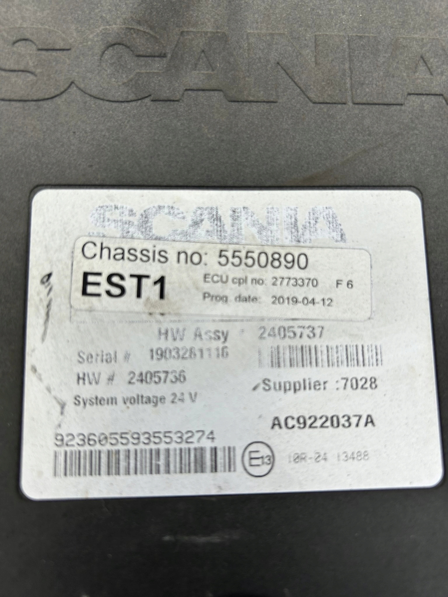 STEROWNIK OSI SKRĘTNEJ EST 1 SCANIA NTG - obrazek 10