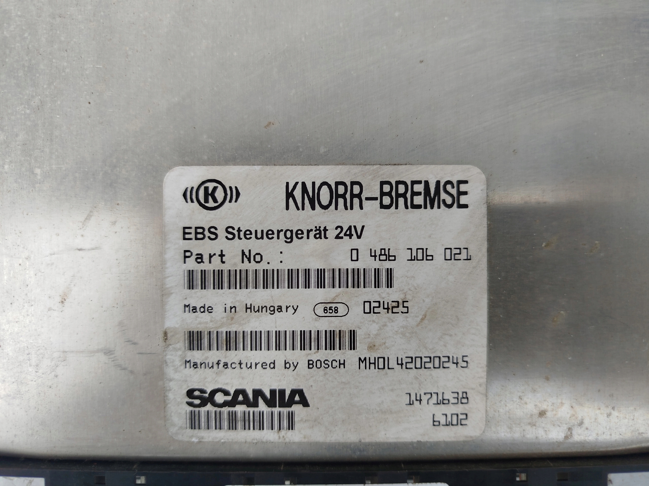 STEROWNIK EBS SCANIA 4 1471638 - obrazek 3