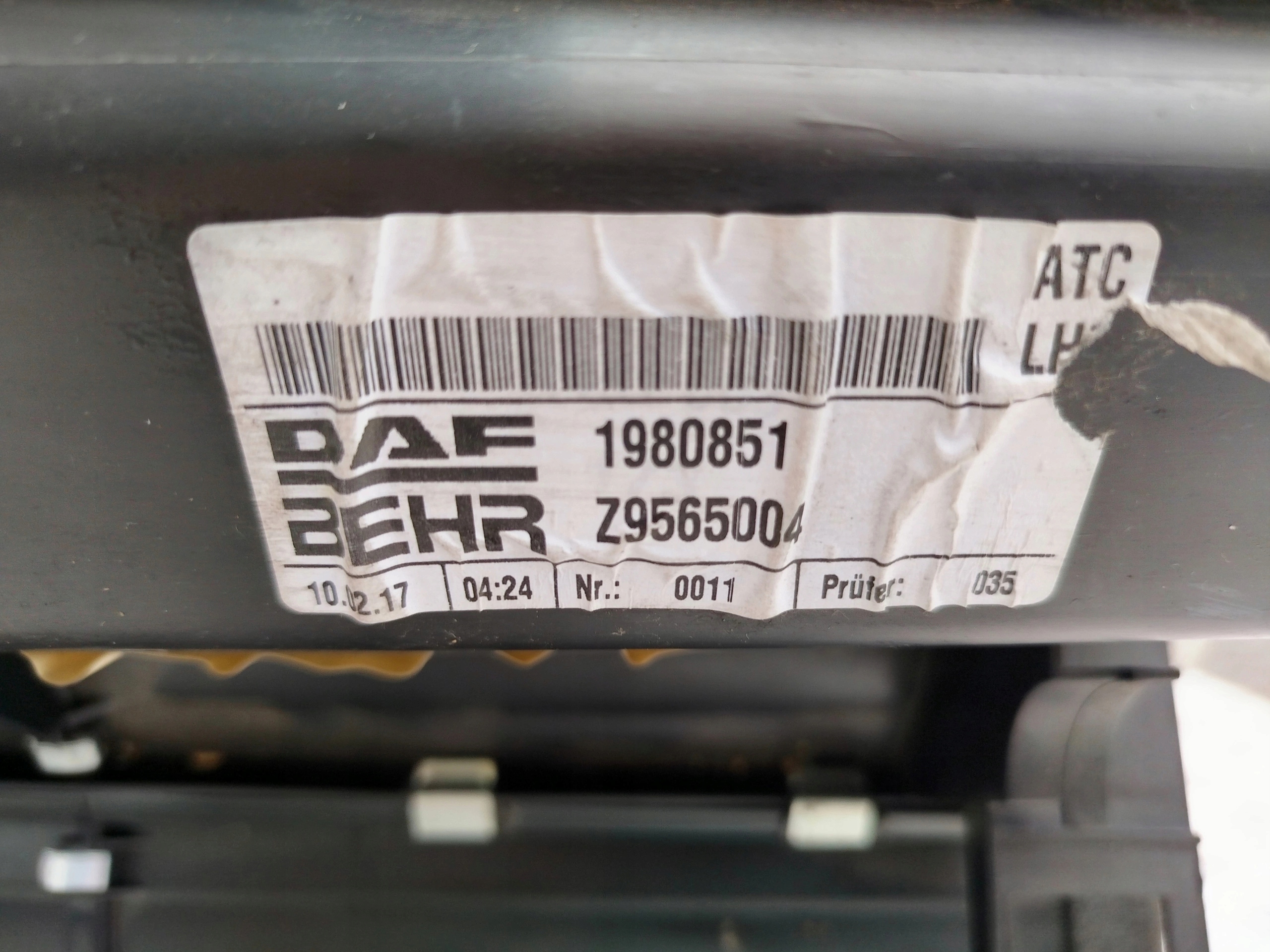 NAGRZEWNICA KOMPLETNA DAF XF 106 - obrazek 5