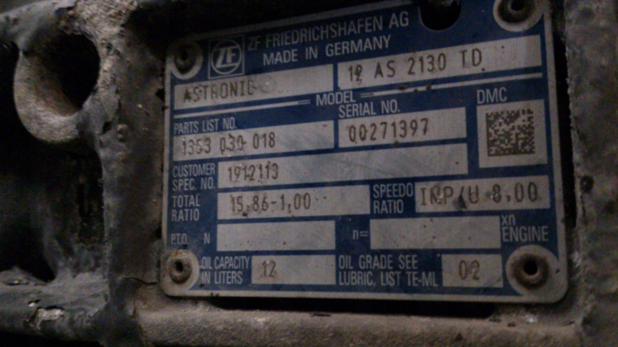 SKRZYNIA BIEGÓW AUTOMAT DAF 106 BEZ RETARDERA - obrazek 7