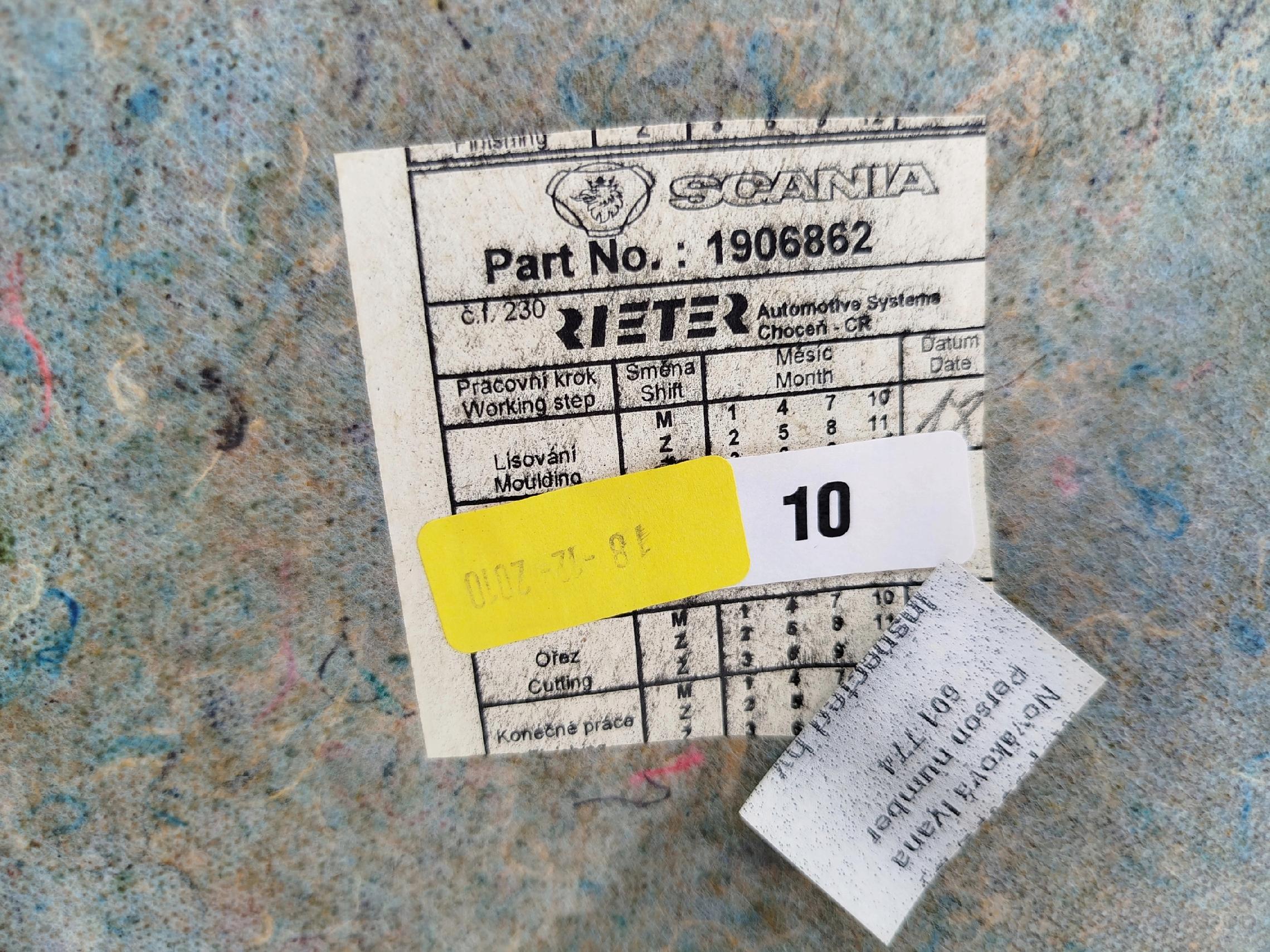 TAPICERKA GLOBU PRAWA SCANIA TOPLINE - obrazek 5