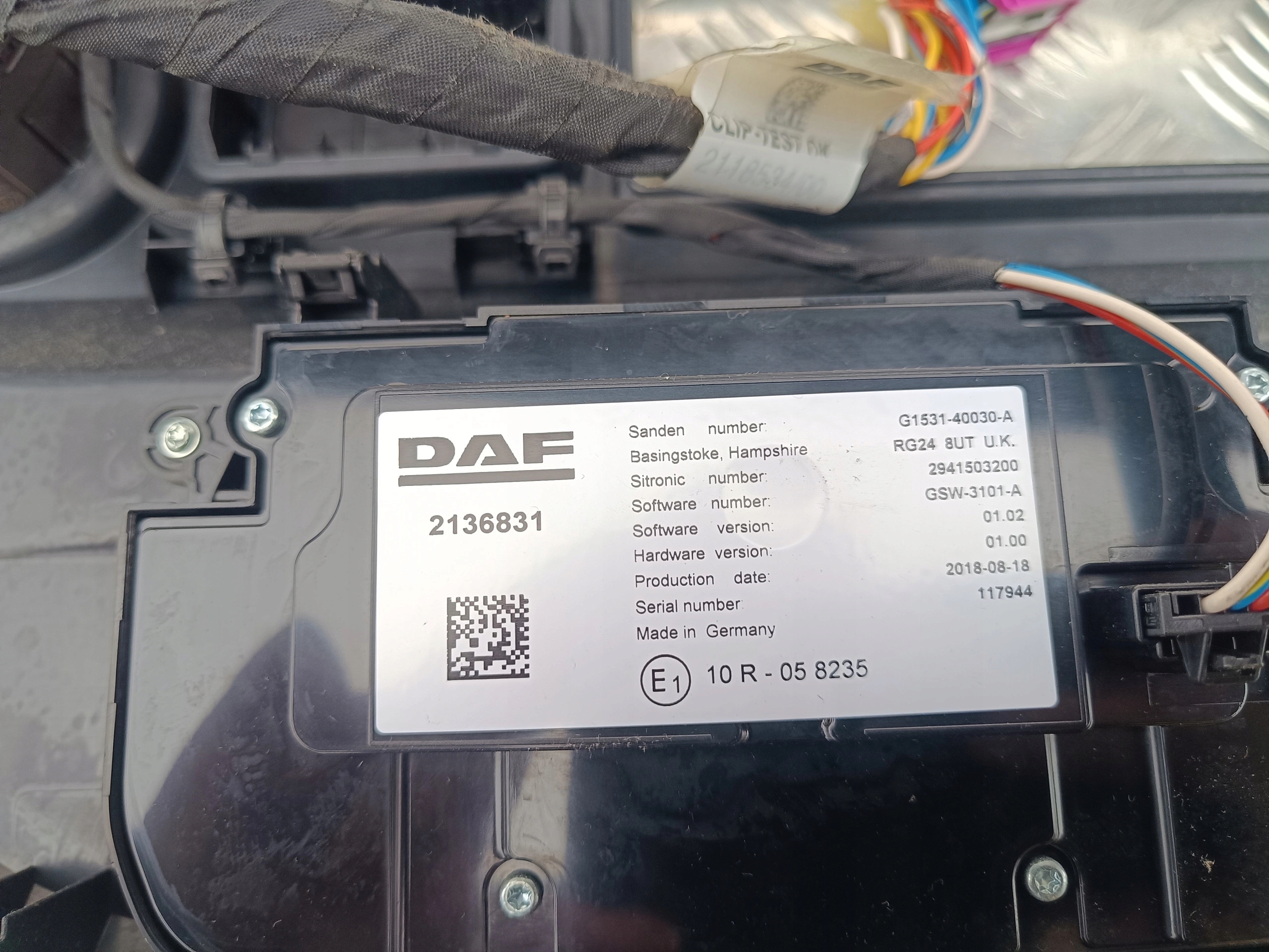 PANEL KLIMATYZACJI NAGRZEWNICY DAF XF 106 - obrazek 2