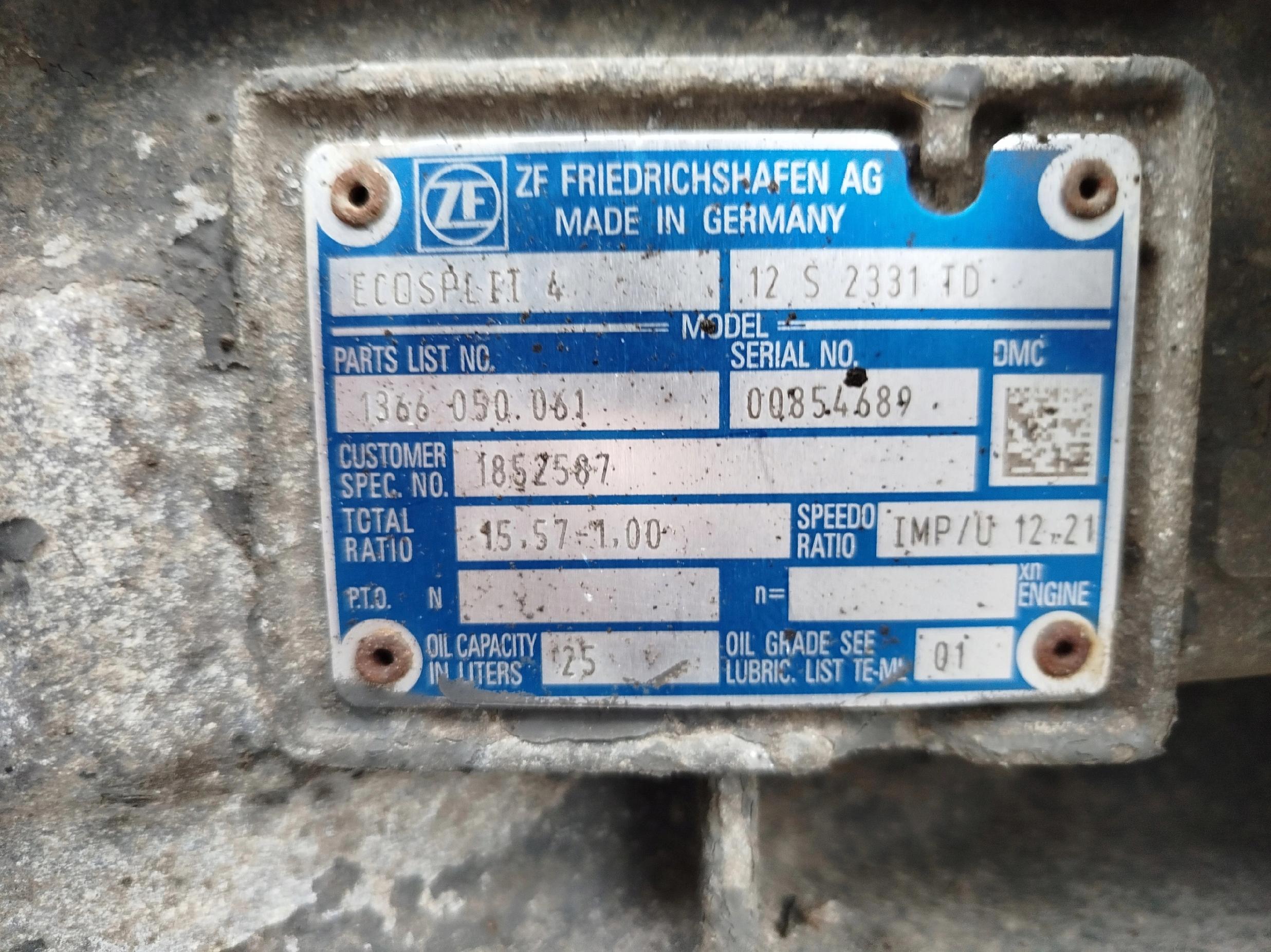 SKRZYNIA BIEGÓW DAF XF 106 460 12 S 2331 TD - obrazek 7